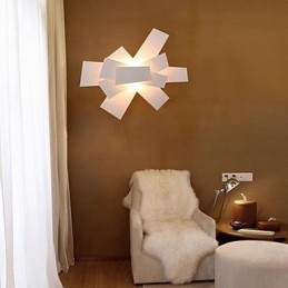 Plafonnier blanc chaud, lumière tendance, simple et créative, hélice