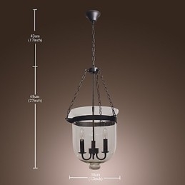 Lustre électrolytique de style mini vintage classique traditionnel