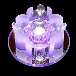 Plafonnier en cristal et métal contemporain moderne
