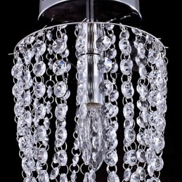 Plafonnier en cristal moderne contemporain extérieur en métal