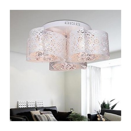 Plafonnier rond en fer forgé Vent chaud 3 absorbe la lumière du dôme Plafonnier rond en fer forgé Vent chaud 3 absorbe la lumière du dôme