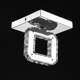 Plafonnier en cristal et métal contemporain moderne