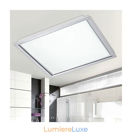 Plafonnier intégré avec panneau lumineux et bordure blanche Plafonnier intégré avec panneau lumineux et bordure blanche