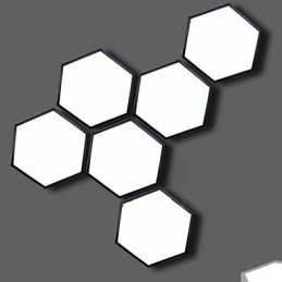 Lampe à géométrie hexagonale Absorb Dome Light