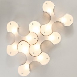 Plafonniers modernes de style européen simple Bidesen, grands plafonniers en forme de trèfle