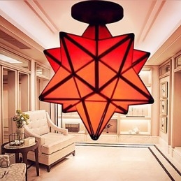 Lampe de porche créative et artistique, design moderne avec étoiles absorbantes