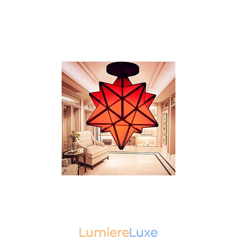 Lampe de porche créative et artistique, design moderne avec étoiles absorbantes