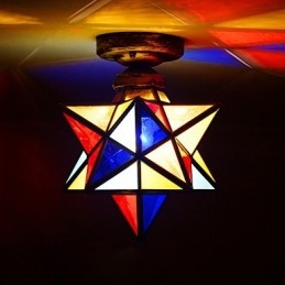Lampe de porche créative et artistique, design moderne avec étoiles absorbantes