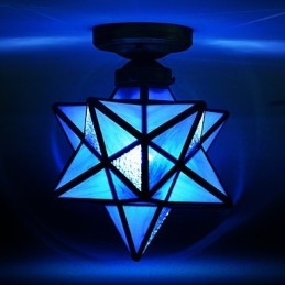 Lampe de porche créative et artistique, design moderne avec étoiles absorbantes