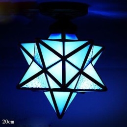 Lampe de porche créative et artistique, design moderne avec étoiles absorbantes