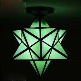 Lampe de porche créative et artistique, design moderne avec étoiles absorbantes