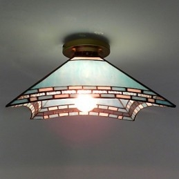 Lampe de porche méditerranéenne à queue d'aronde de 29,5 cm pour absorber la lumière du dôme