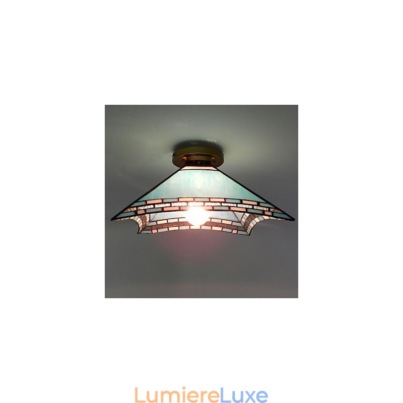 Lampe de porche méditerranéenne à queue d'aronde de 29,5 cm pour absorber la lumière du dôme