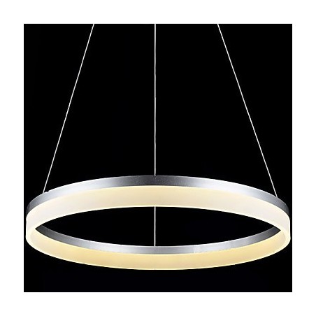 Suspension ronde en acrylique moderne, luminaires de plafond luxueux à anneau unique Suspension ronde en acrylique moderne, luminaires de plafond luxueux à anneau unique