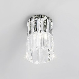 Plafonnier en cristal rond