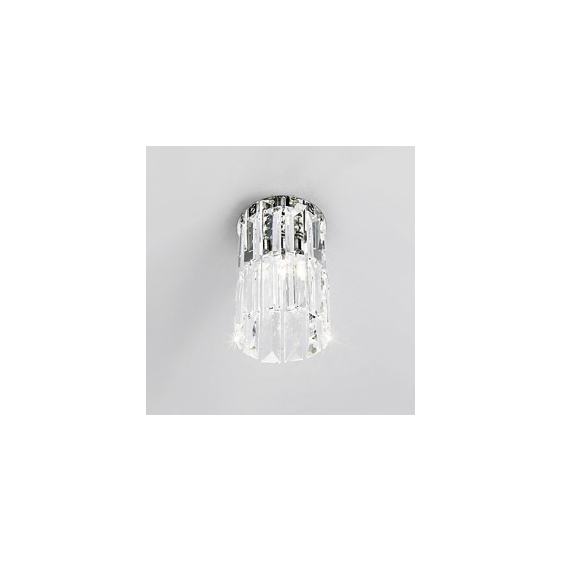 Plafonnier en cristal rond