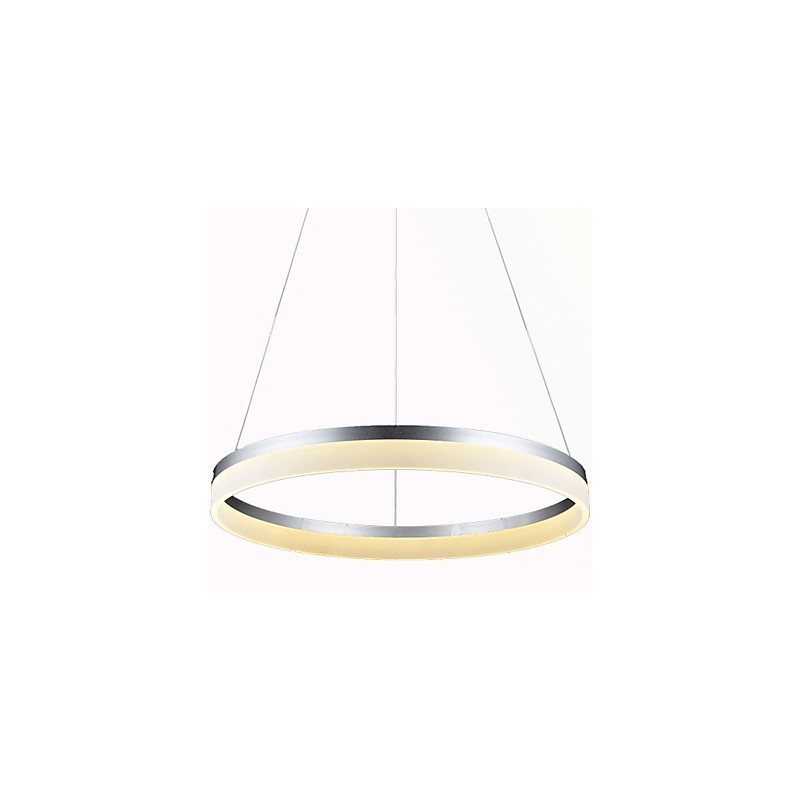 Suspension ronde en acrylique moderne, luminaires de plafond luxueux à anneau unique