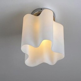 Lampes frontales et lanternes en verre avec suspension en forme de dôme absorbant les nuages