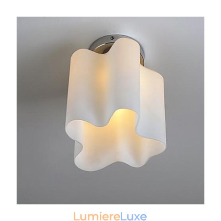 Lampes frontales et lanternes en verre avec suspension en forme de dôme absorbant les nuages Lampes frontales et lanternes en verre avec suspension en forme de dôme absorbant les nuages