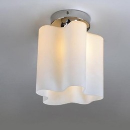 Lampes frontales et lanternes en verre avec suspension en forme de dôme absorbant les nuages