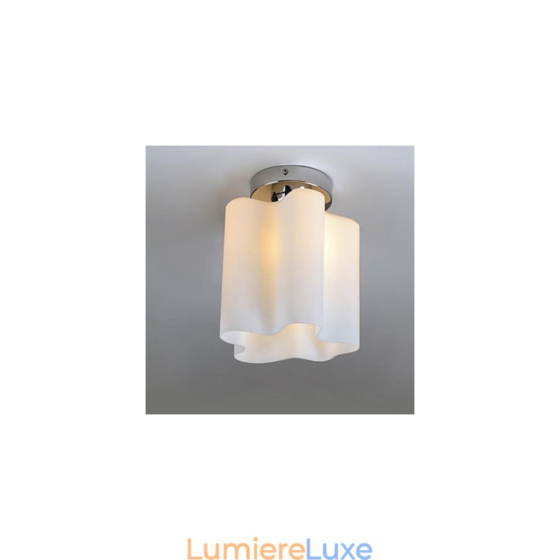 Lampes frontales et lanternes en verre avec suspension en forme de dôme absorbant les nuages