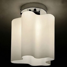 Lampes frontales et lanternes en verre avec suspension en forme de dôme absorbant les nuages