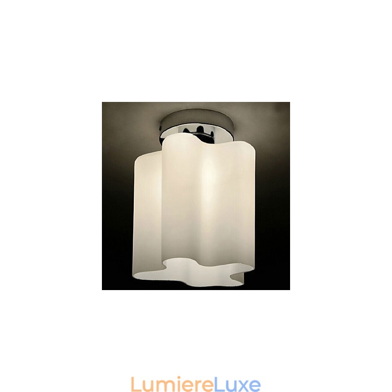 Lampes frontales et lanternes en verre avec suspension en forme de dôme absorbant les nuages