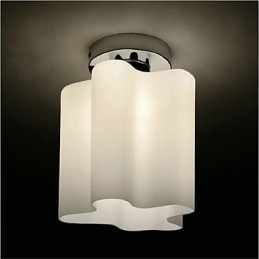 Lampes frontales et lanternes en verre avec suspension en forme de dôme absorbant les nuages