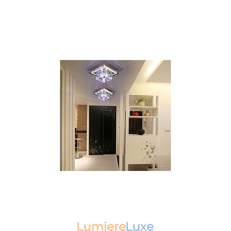 Plafonnier en cristal, spot SMD 3 W, lampe créative, tube lumineux coloré, plafonnier