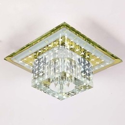 Plafonnier en cristal, spot SMD 3 W, lampe créative, tube lumineux coloré, plafonnier