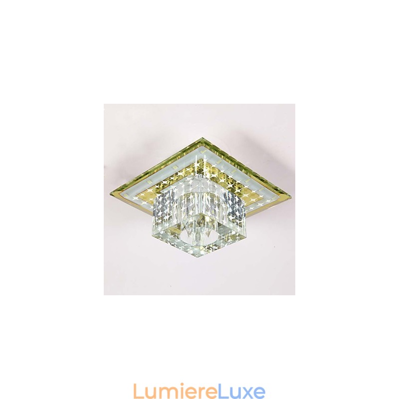 Plafonnier en cristal, spot SMD 3 W, lampe créative, tube lumineux coloré, plafonnier