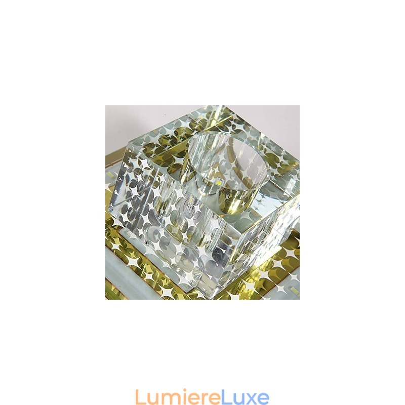 Plafonnier en cristal, spot SMD 3 W, lampe créative, tube lumineux coloré, plafonnier