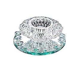Plafonnier moderne contemporain en métal chromé de style mini cristal