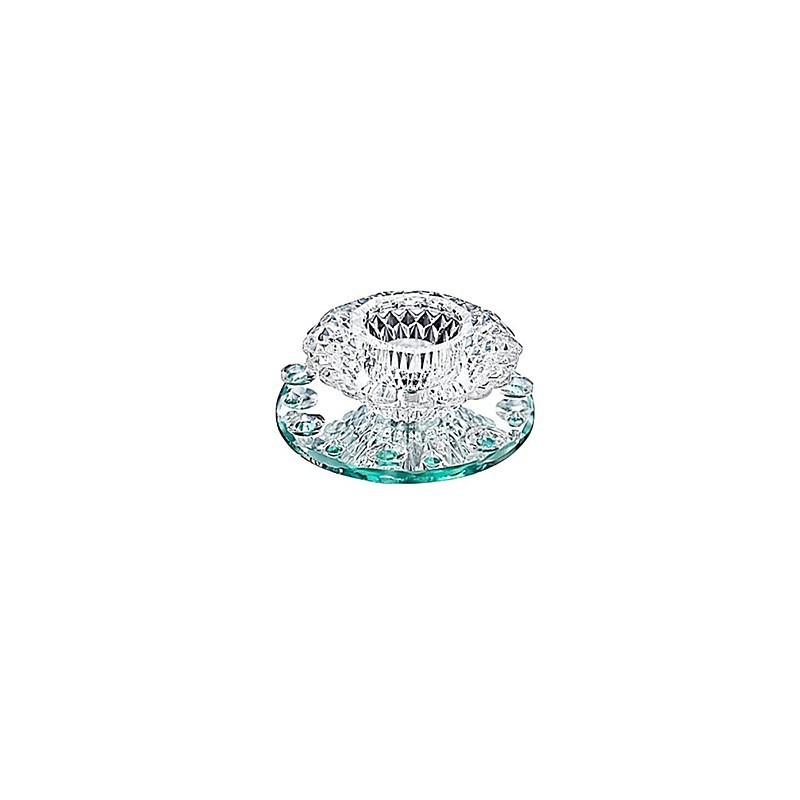 Plafonnier moderne contemporain en métal chromé de style mini cristal