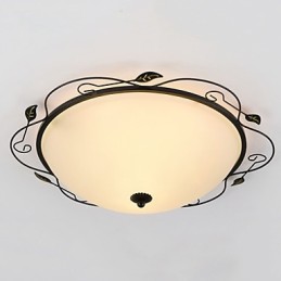 Lampe dôme absorbante de style rural classique de type européen de 32 cm