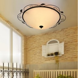 Lampe dôme absorbante de style rural classique de type européen de 32 cm