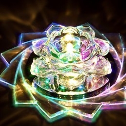 Mini plafonnier en cristal 20 x 8,5 cm, 3 W, lampe créative, tube lumineux coloré, carré, dôme