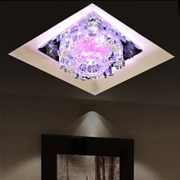 Lampe carrée anti-variole en cristal, lampe créative en forme de dôme