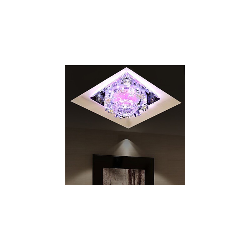 Lampe carrée anti-variole en cristal, lampe créative en forme de dôme