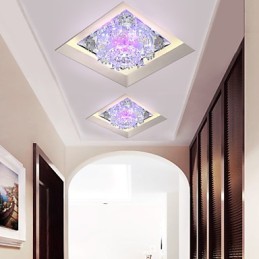 Lampe carrée anti-variole en cristal, lampe créative en forme de dôme