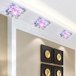 Lampe carrée anti-variole en cristal, lampe créative en forme de dôme