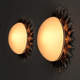 26*8CM Art de bande dessinée contemporaine et contractée Tournesols Absorber la lumière du dôme
