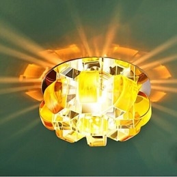 Lampe en cristal SMD CreativeTube 12 x 4,5 cm, spot absorbant la lumière du dôme