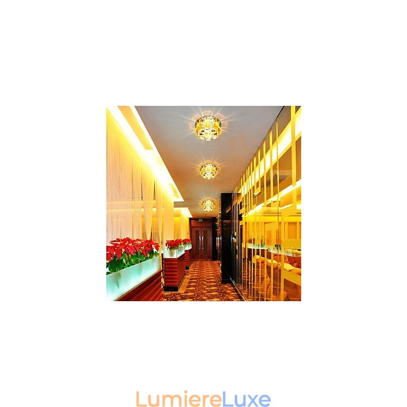 Lampe en cristal SMD CreativeTube 12 x 4,5 cm, spot absorbant la lumière du dôme