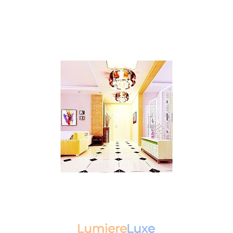 Lampe en cristal SMD CreativeTube 12 x 4,5 cm, spot absorbant la lumière du dôme