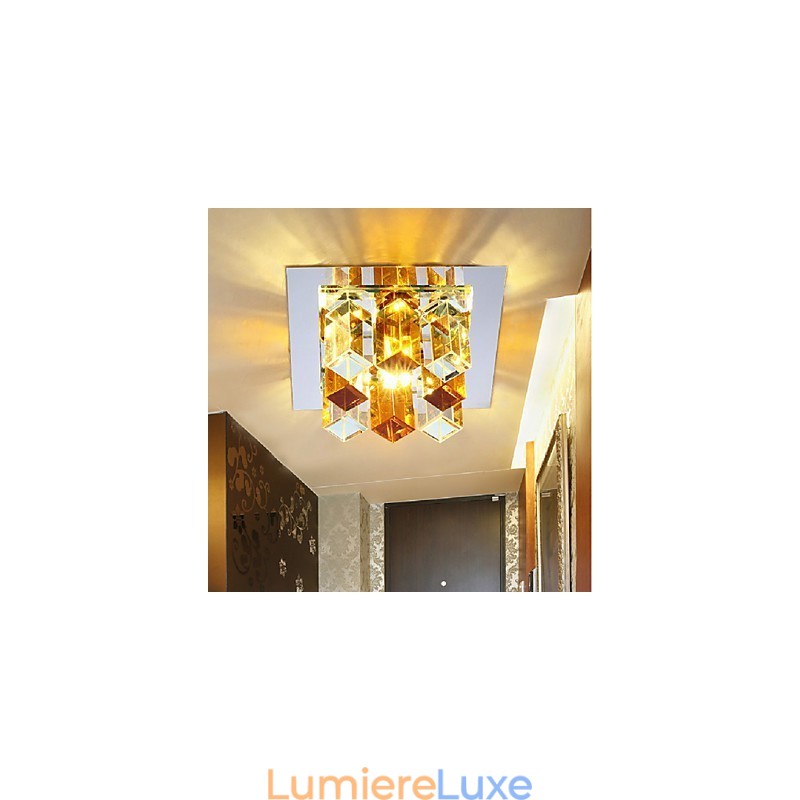 Lampe en cristal SMD CreativeTube 12 x 4,5 cm, spot absorbant la lumière du dôme
