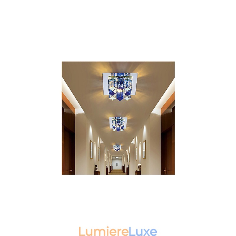Lampe en cristal SMD CreativeTube 12 x 4,5 cm, spot absorbant la lumière du dôme