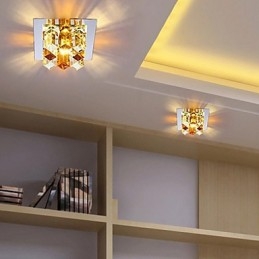 Lampe en cristal SMD CreativeTube 12 x 4,5 cm, spot absorbant la lumière du dôme