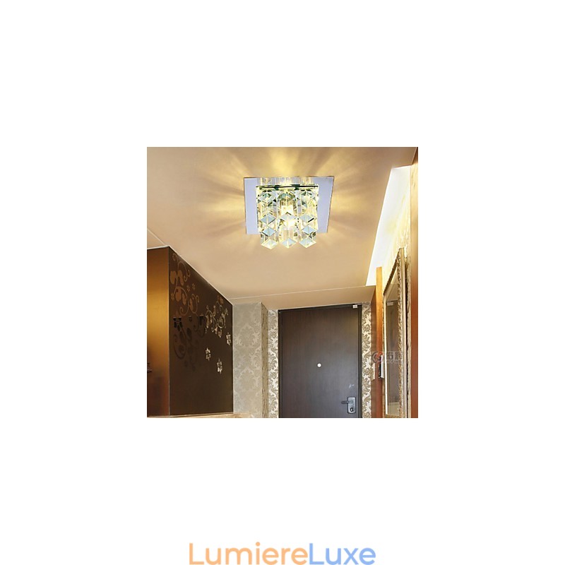 Lampe en cristal SMD CreativeTube 12 x 4,5 cm, spot absorbant la lumière du dôme