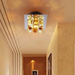 Lampe en cristal SMD CreativeTube 12 x 4,5 cm, spot absorbant la lumière du dôme